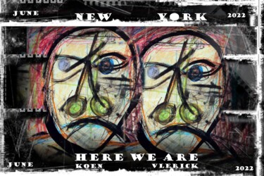 Artes digitais intitulada "NEW YORK" por Koen Vlerick, Obras de arte originais, Trabalho Digital 2D