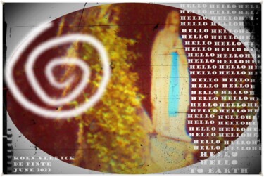 Цифровое искусство под названием "HELLO HELLO TO EARTH" - Koen Vlerick, Подлинное произведение искусства, 2D Цифровая Работа