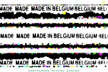 Arts numériques intitulée "MADE IN BELGIUM JUN…" par Koen Vlerick, Œuvre d'art originale, Travail numérique 2D