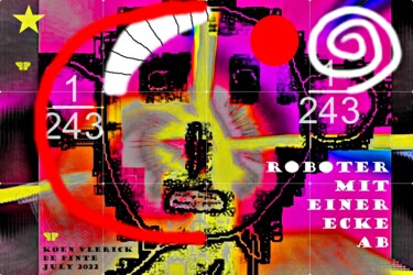 Digital Arts titled "ROBOTER MIT" by Koen Vlerick, Original Artwork, 2D Digital Work