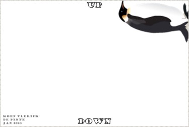 Arts numériques intitulée "UP DOWN" par Koen Vlerick, Œuvre d'art originale, Travail numérique 2D