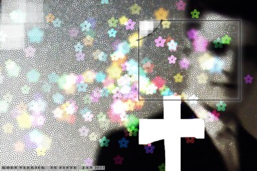 Цифровое искусство под названием "FLOWERS IN THE AIR" - Koen Vlerick, Подлинное произведение искусства, 2D Цифровая Работа