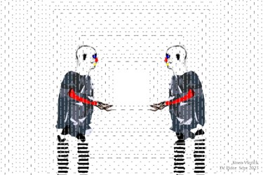 Цифровое искусство под названием "THE BOYS WITH THE A…" - Koen Vlerick, Подлинное произведение искусства, 2D Цифровая Работа