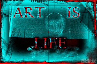 Digitale Kunst mit dem Titel "AI LIFE" von Koen Vlerick, Original-Kunstwerk, 2D digitale Arbeit