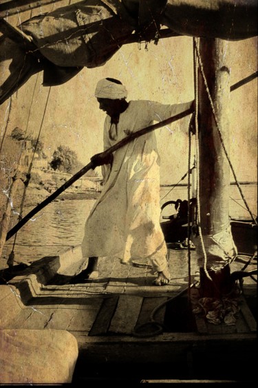 Photography titled "Sur le Nil" by Patrick Koenig, Original Artwork, Analog photography