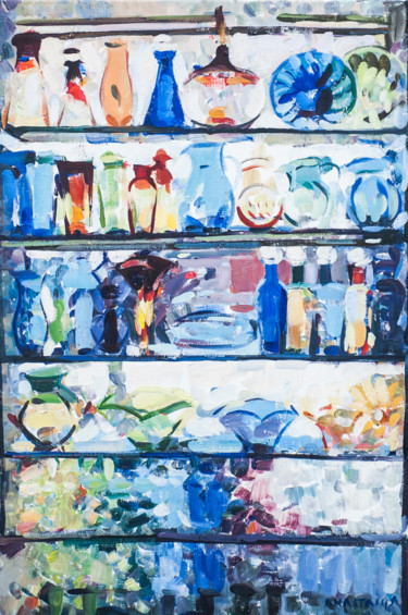 Malerei mit dem Titel "Glass" von Anastasija, Original-Kunstwerk, Öl