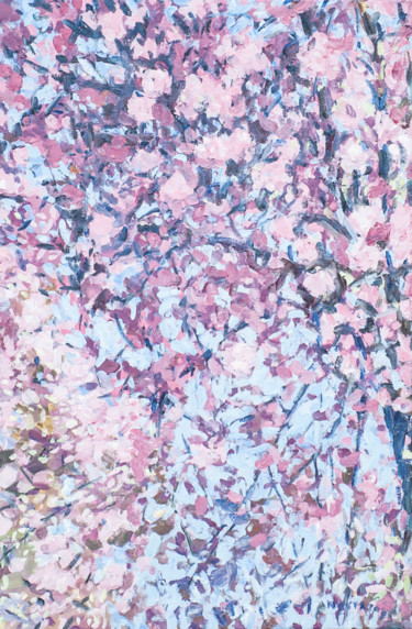 Pintura titulada "Sakura" por Anastasija, Obra de arte original, Oleo