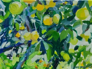 Painting titled "Oranges" by Anastasija, Original Artwork, Oil