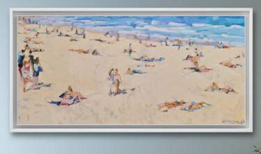 Pintura titulada "Summer coast" por Anastasija, Obra de arte original, Oleo