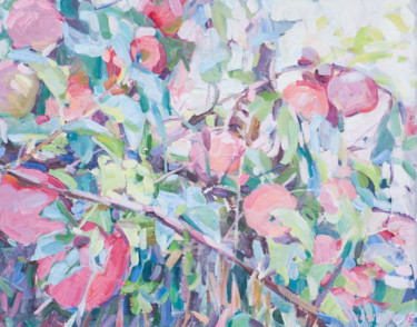 Peinture intitulée "Apples" par Anastasija, Œuvre d'art originale, Huile