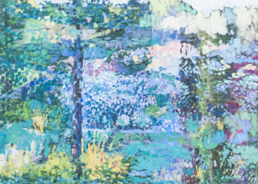 Malerei mit dem Titel "Garden" von Anastasija, Original-Kunstwerk, Öl