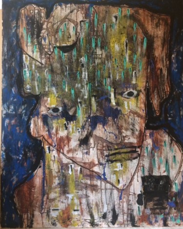 Peinture intitulée "Neurhomme" par Apollinaire Gbeteglo, Œuvre d'art originale