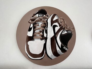 绘画 标题为“The Shoes” 由Koffin’S Bryan Houessou, 原创艺术品, 丙烯 安装在其他刚性面板上