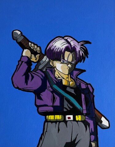 Painting titled "Trunks" by Koffin’S Bryan Houessou, Original Artwork, Acrylic Mounted on Other rigid panel
