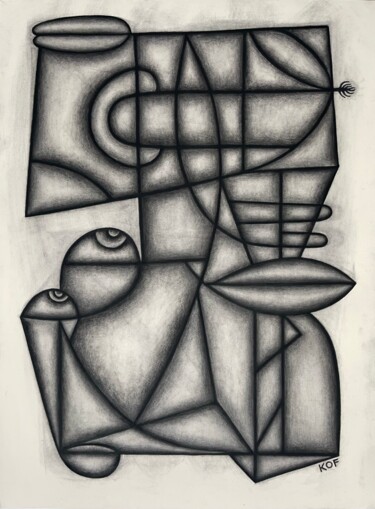 Drawing titled "Subsumed (notes fro…" by Kerry O. Furlani, Original Artwork, Charcoal