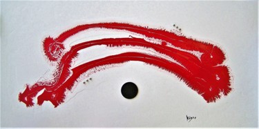 Painting titled "RED DOG" by Kogan, Original Artwork, Acrylic