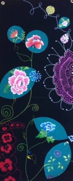 Painting titled "Chinoiserie X" by Koki, Original Artwork