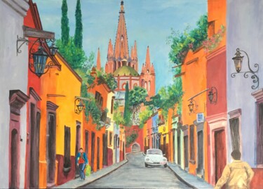 Painting titled "San Miguel de Allen…" by Koki, Original Artwork