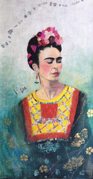 Peinture intitulée "Frida Kahlo : Alas…" par Koki, Œuvre d'art originale, Acrylique