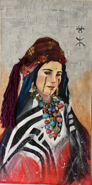 Painting titled "BAYA beauté berbère." by Koki, Original Artwork, Acrylic