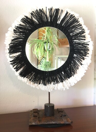 纺织艺术 标题为“Réflexion 2” 由Koki, 原创艺术品, 纺织纤维