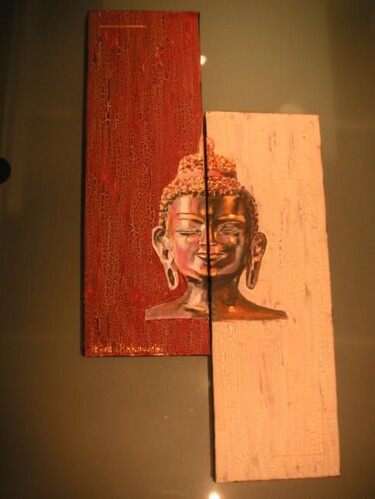 Painting titled "bouddha" by Koki, Original Artwork, Oil