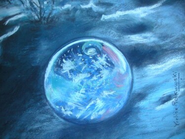 Peinture intitulée "détail neige et inc…" par Koki, Œuvre d'art originale