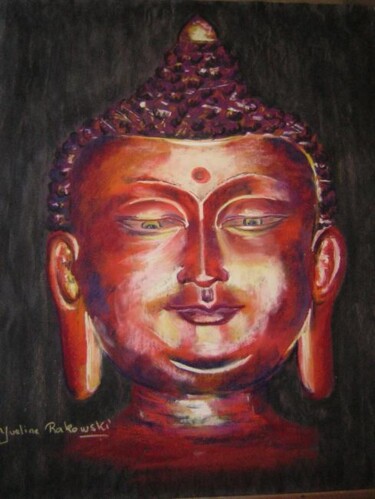 Peinture intitulée "Buddha" par Koki, Œuvre d'art originale, Huile