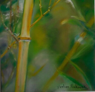 Painting titled "Bambous 2" by Koki, Original Artwork