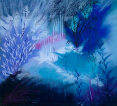 Painting titled "winter ou féerie hi…" by Koki, Original Artwork