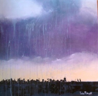 Painting titled "Après la pluie..." by Koki, Original Artwork, Acrylic