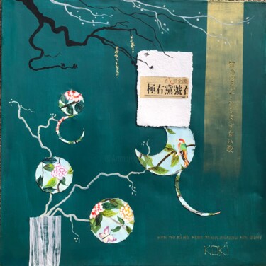 Painting titled "Chinoiserie 9" by Koki, Original Artwork