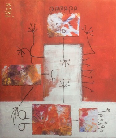 Painting titled "UN DOS TRES !" by Koki, Original Artwork