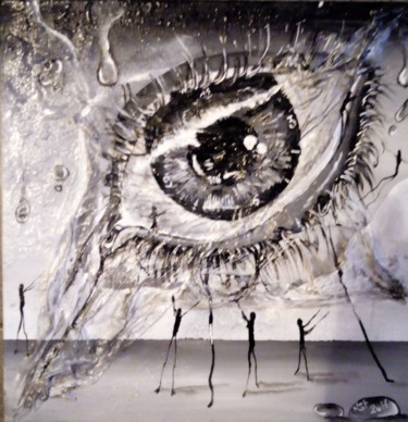 Peinture intitulée "Clin d'oeil" par Natacha Kolacinski, Œuvre d'art originale, Acrylique