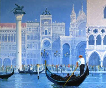 Peinture intitulée "Венеция" par Kolbart, Œuvre d'art originale, Huile