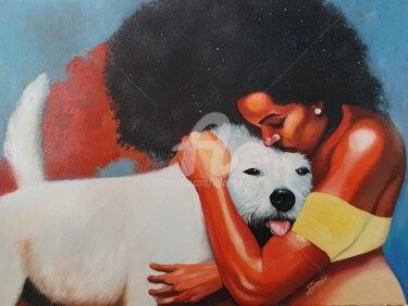 Картина под названием "Good boy" - Kolective Art, Подлинное произведение искусства, Масло