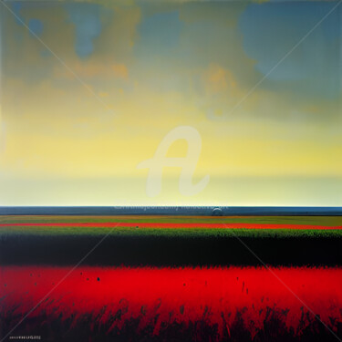Painting titled "Horizon" by Kolective Art, Original Artwork, Acrylic