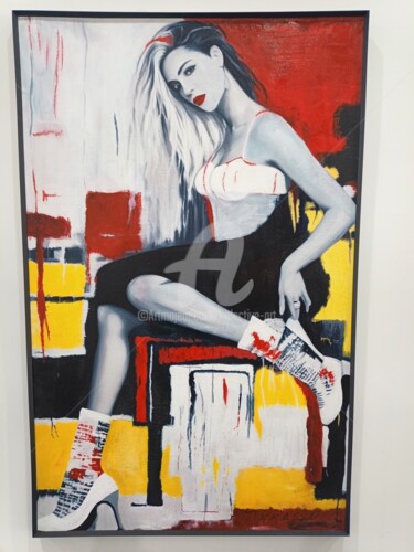 Painting titled "Ready for Friday ni…" by Kolective Art, Original Artwork, Acrylic