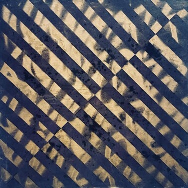 Malarstwo zatytułowany „Sover” autorstwa Komet, Oryginalna praca, Akryl Zamontowany na Drewniana rama noszy