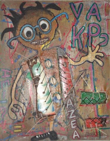 Peinture intitulée "AZEA VA KPO" par Komlan Adoukpo, Œuvre d'art originale