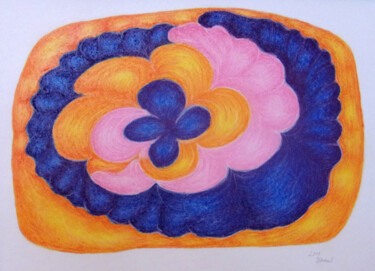 Dibujo titulada "Daisy" por Konchedras, Obra de arte original, Pastel Montado en Bastidor de camilla de madera