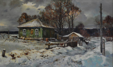 Painting titled "Хорошие люди жили з…" by Anton Kondakov, Original Artwork, Oil