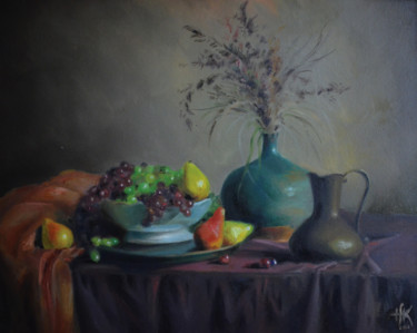 Peinture intitulée "Dutch still ife" par Zhanna Kondratenko, Œuvre d'art originale, Huile