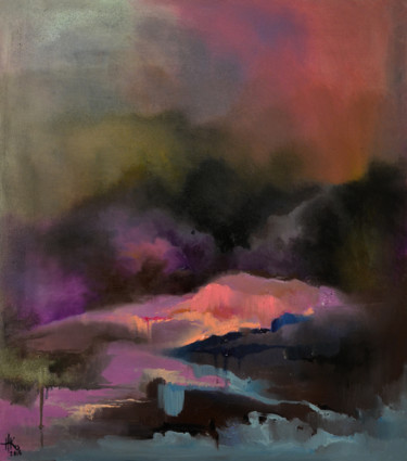 Malerei mit dem Titel "Once in mountains" von Zhanna Kondratenko, Original-Kunstwerk, Öl