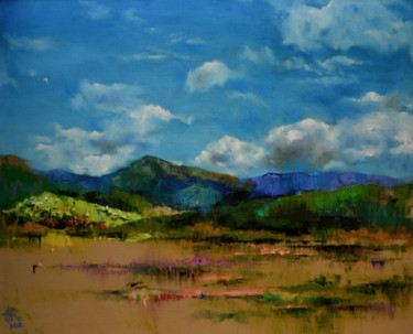 Pintura intitulada "Silent valley" por Zhanna Kondratenko, Obras de arte originais, Óleo
