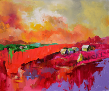 Malerei mit dem Titel "Autumn" von Zhanna Kondratenko, Original-Kunstwerk, Öl