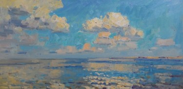 Painting titled "fresh breeze" by Sergei, Original Artwork, Oil