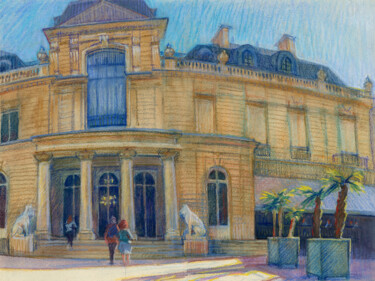 Peinture intitulée "Paris #21 Musée Jac…" par Konoko, Œuvre d'art originale, Crayon