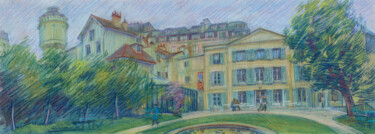 Peinture intitulée "Paris #40 Musée Mon…" par Konoko, Œuvre d'art originale, Crayon