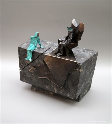 Scultura intitolato "HYTYS Bronze sculpt…" da Konrad Ziolkowski, Opera d'arte originale, Metalli